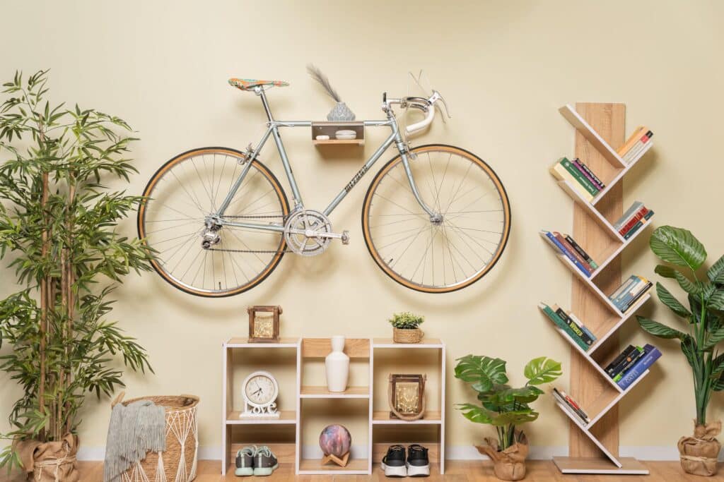 diy bike shelf