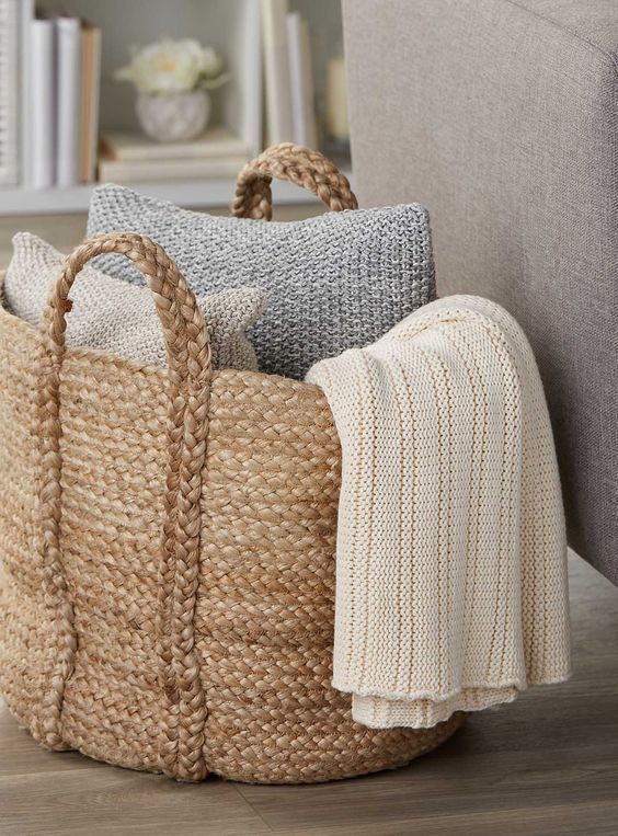 Wicker Baskets for Blankets