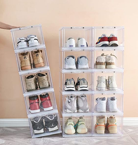 clear front shoe boxes