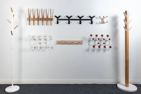 wall mounted hooks in different styles