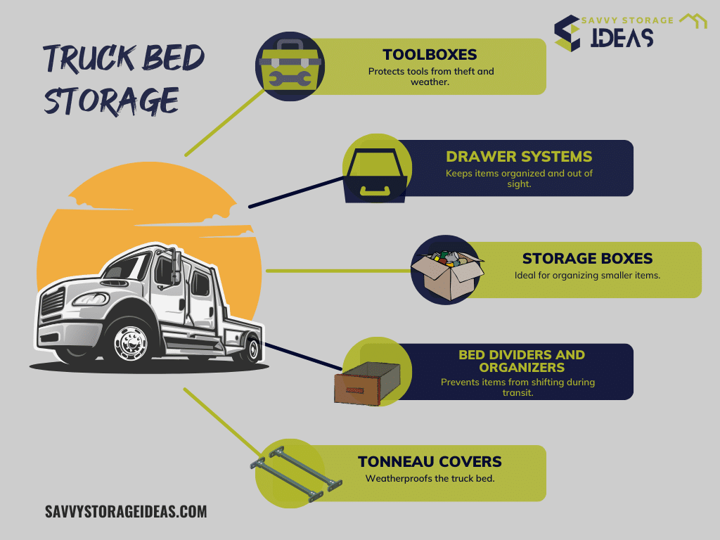 A graphical representation of truck bed storage ideas types ( )